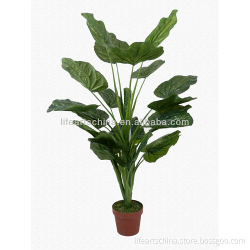 artificial plant, 128cm plastic calathea, evergreen big leaf tree